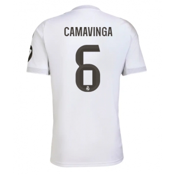 Billige Fotballdrakt Real Madrid Eduardo Camavinga #6 Replika Hjemmedrakt 2025-26 Kortermet